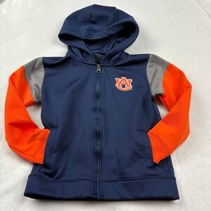 Auburn Tigers NCAA Gen2 Youth L.(7) Full Zip Hoodie Jacket Orange Navy